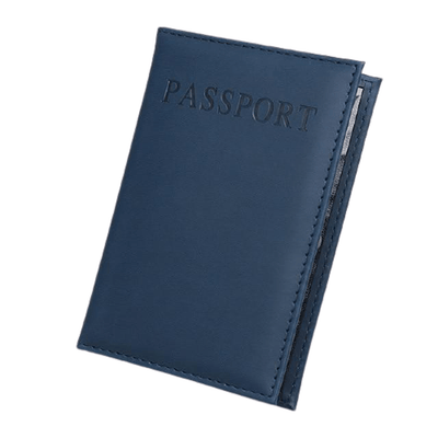 Porte passeport bleu marine