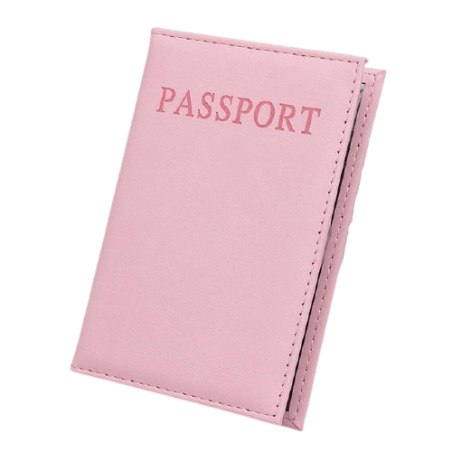 Porte passeport rose