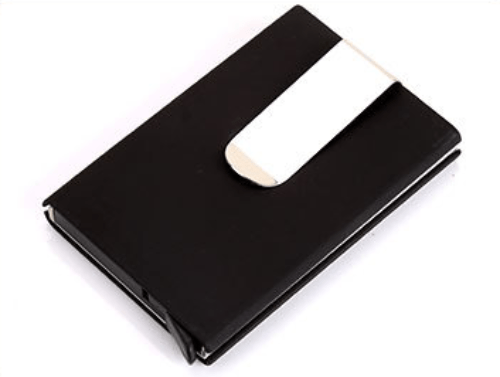 Porte carte avec pince noir | Mon porte carte