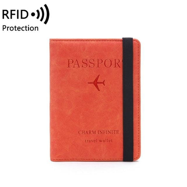 Protège passeport orange | Mon porte carte