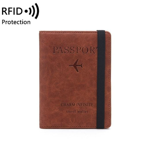 Protège passeport marron | Mon porte carte